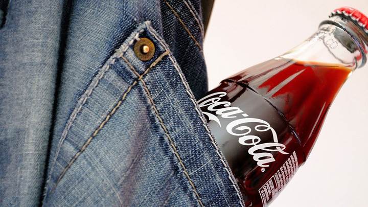 Coca-Cola Bottle In Jeans Pocket